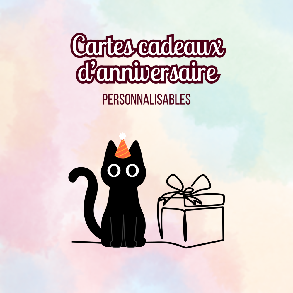 Carte cadeau personnalisée - Version anniversaire